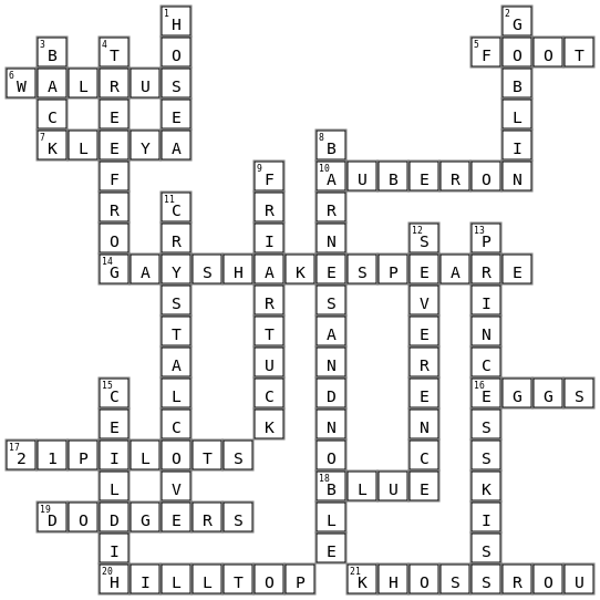 Wedding Dates Crossword Crossword Key Image