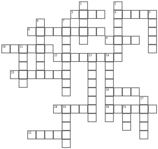 Life of Jesus Cross Word puzzle Crossword Grid Image
