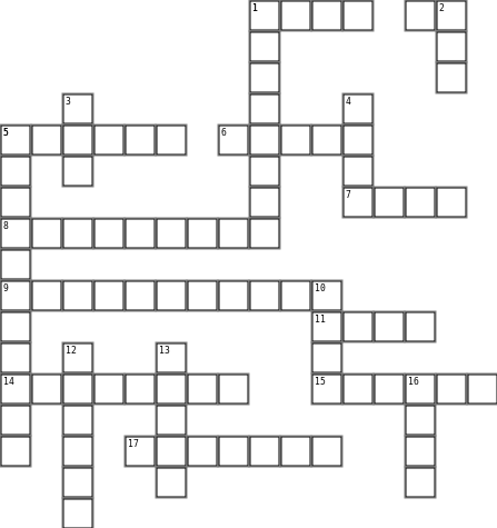 Monsterchen‘s Mamis Crossword Grid Image
