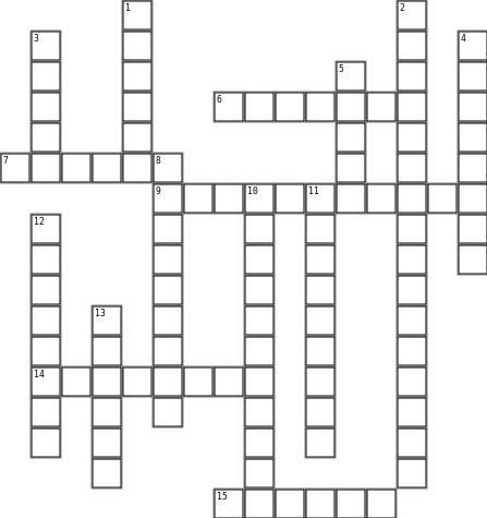 Food sculpture crossword Crossword Grid Image
