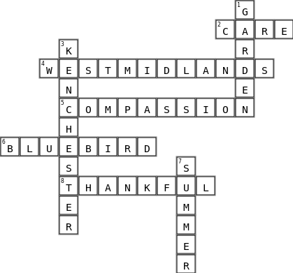 Bluebird Crossword Crossword Key Image