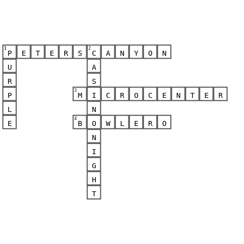 Be There or Be Square Crossword Key Image