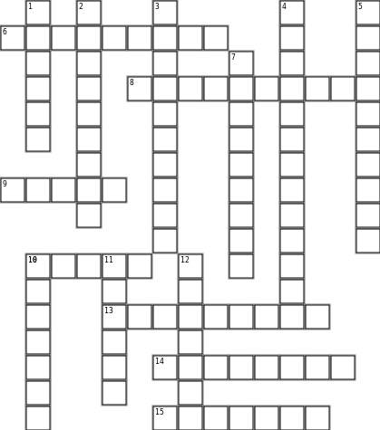 PET Crossword Puzzle A Crossword Grid Image