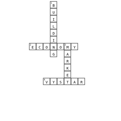 test  Crossword Key Image