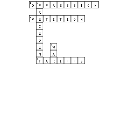 SS Crossword Puzzle Crossword Key Image