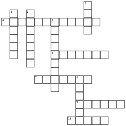 Social media crossword Crossword Grid Image