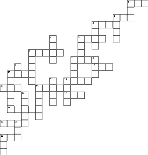 Homophone Crossword Crossword Grid Image