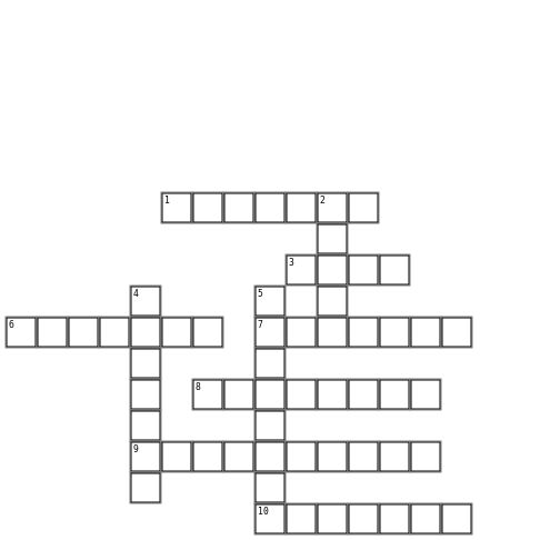 Know Your Surrounding Crossword Grid Image