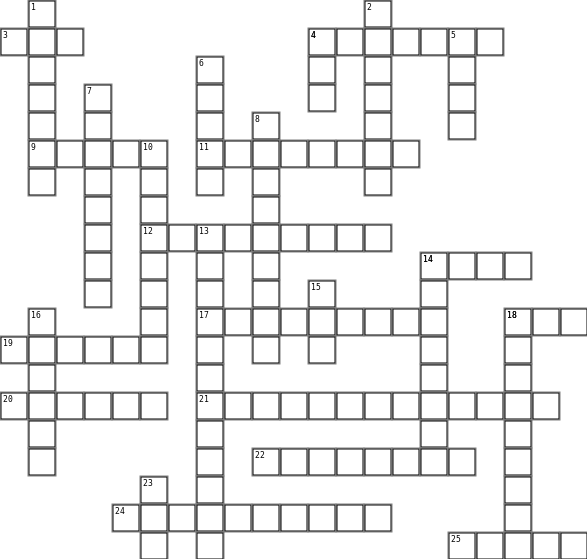 Wellness Crossword Grid Image