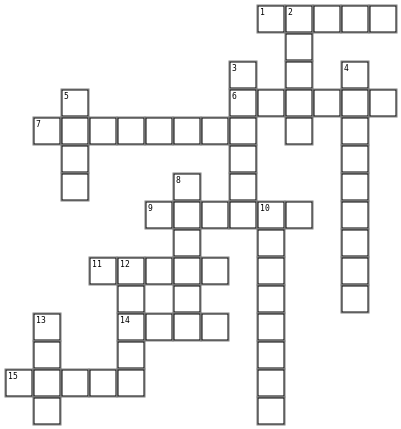 Spelling Week 1 Crossword Grid Image