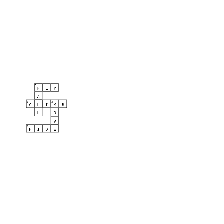 PU2 U5 L3 Crossword Key Image