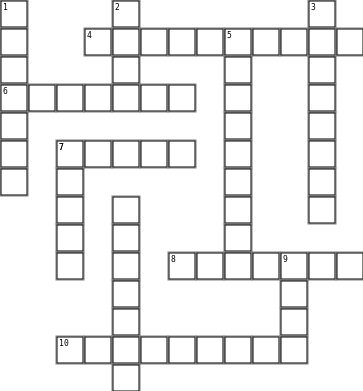 Holiday's cross word Crossword Grid Image