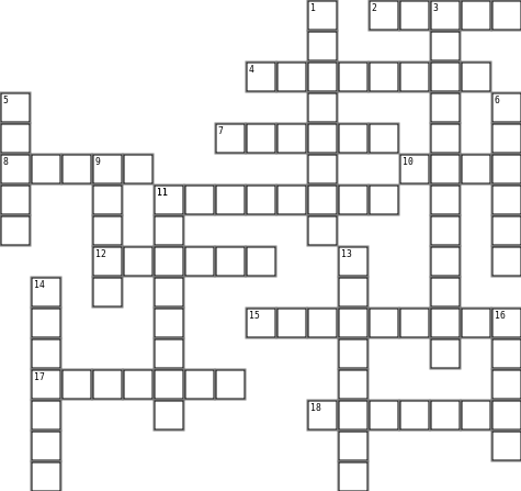 birthday Crossword Grid Image