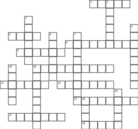 Kat & Christian Friendship Quiz Crossword Grid Image