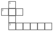 Animal name puzzle Crossword Grid Image