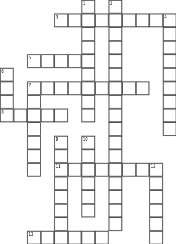 Capmun crossword Crossword Grid Image
