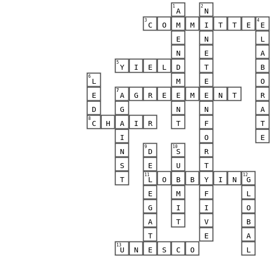 Capmun crossword Crossword Key Image