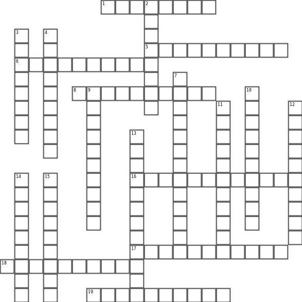 Words Crossword Grid Image