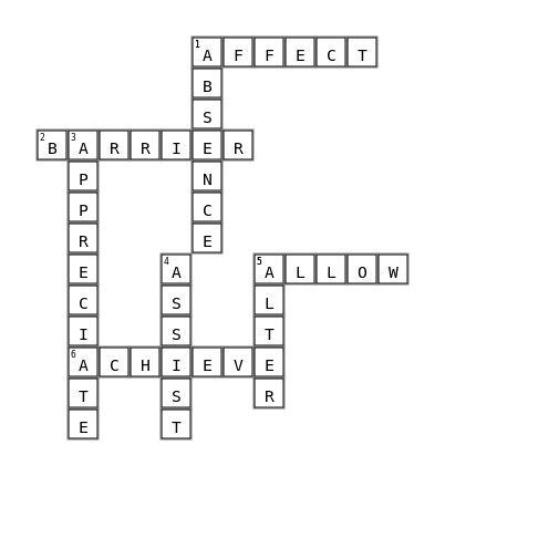 Ben's and Matan's pazzle Crossword Key Image
