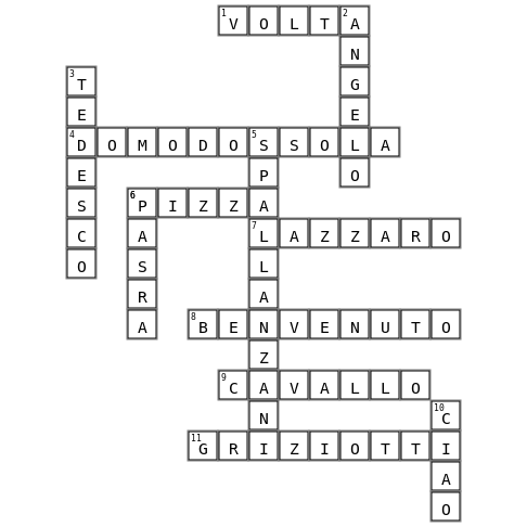 prova Crossword Key Image