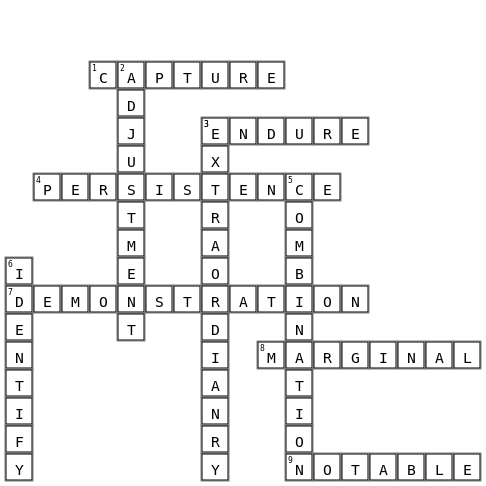 Word Puzzle of Unit1 Crossword Key Image