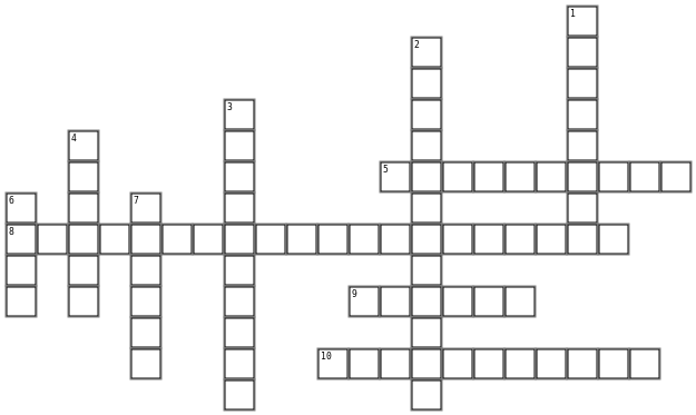 Terminator Dark Fate 2019 Crossword Grid Image