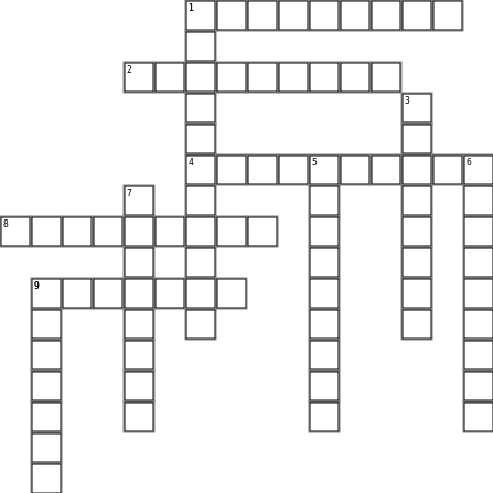 CROSS WORD OF meanings for words Crossword Grid Image