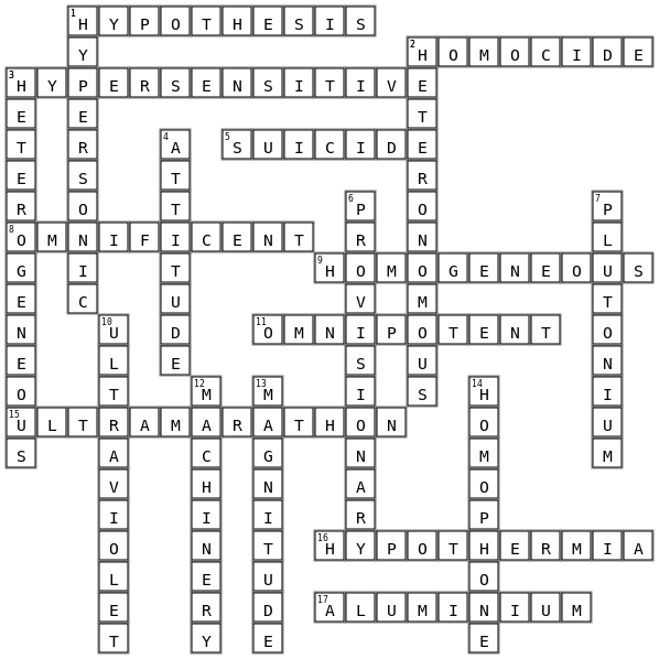 Level 8 Crossword Key Image