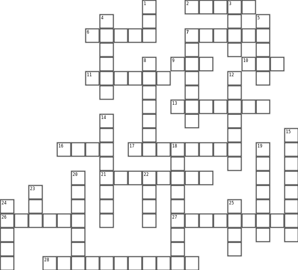Computer Terminology Crossword Grid Image