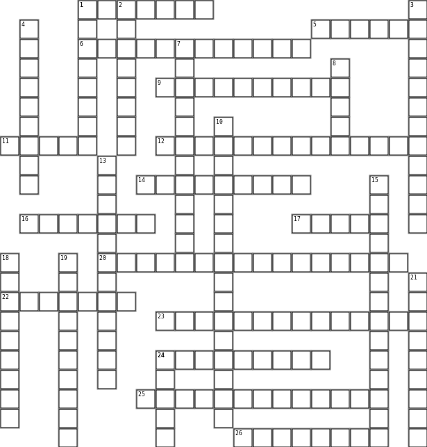 Tercer Periodo Crossword Grid Image