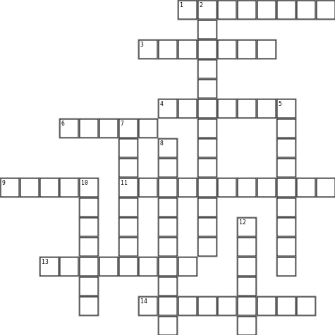 Documentary Crossword Grid Image