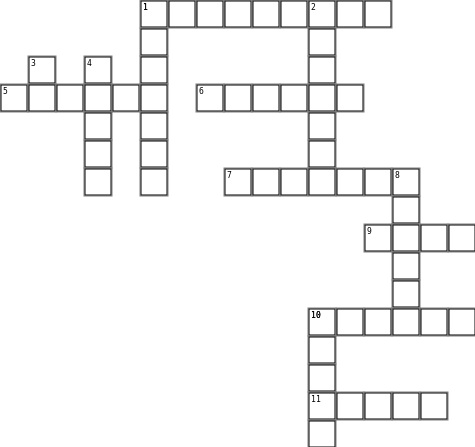 Growing Up in Canada Crossword Grid Image
