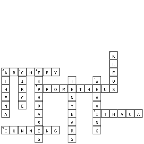 crossword  Crossword Key Image