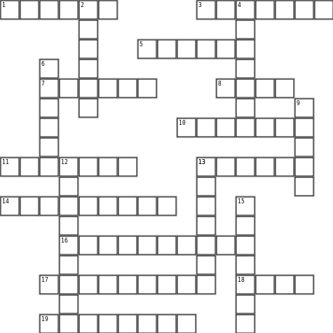 STS Crossword Grid Image