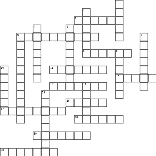 Weekend word puzzle Crossword Grid Image