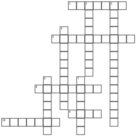 Defining COVID Terms  Crossword Grid Image