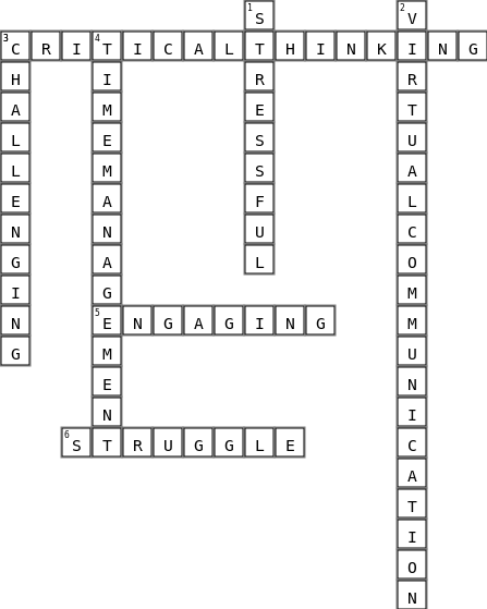 CROSSWORD_NUR Crossword Key Image