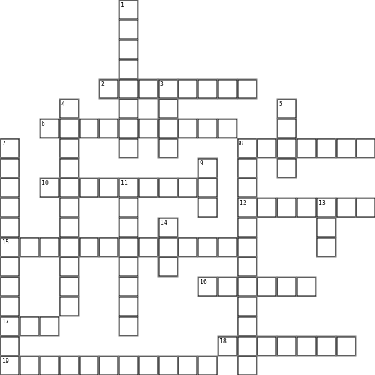 OSHA Training Crossword Grid Image