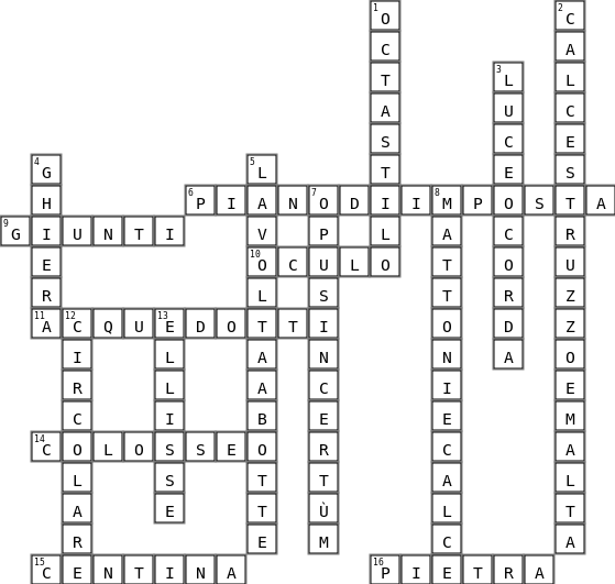 arte romana  Crossword Key Image