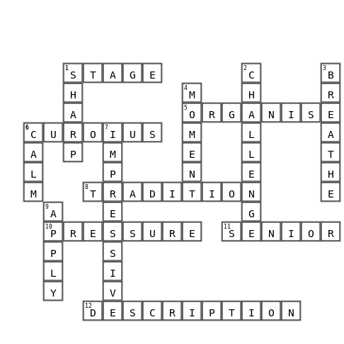 1 Crossword Key Image