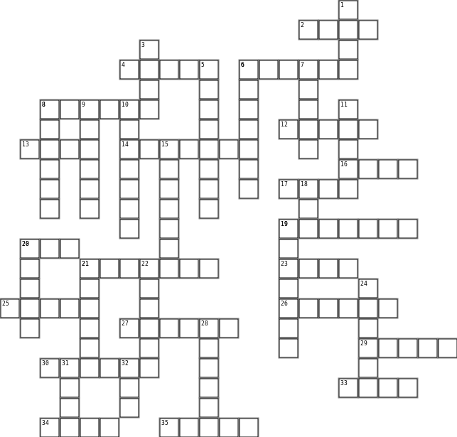 Personages bibliques -jeu- culte enfant Crossword Grid Image