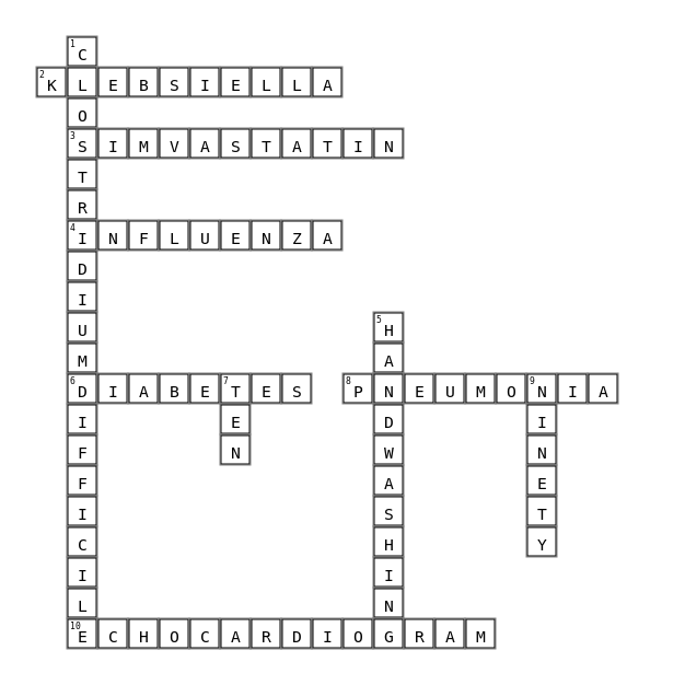 QUALITY Crossword Key Image