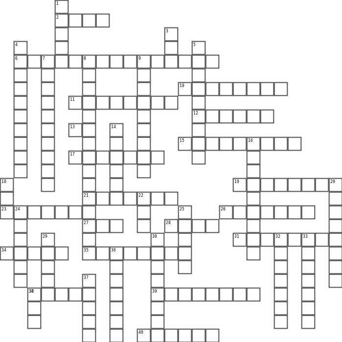 PetersAbschied Crossword Grid Image