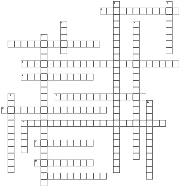 sociology Crossword Grid Image