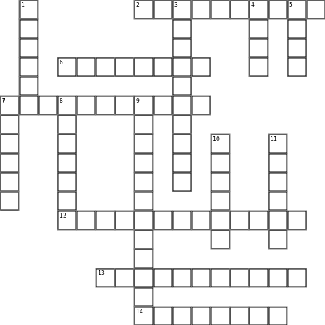 wEDDING CROSSWORD Crossword Grid Image