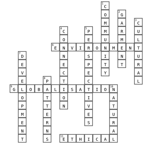 10ssc  Crossword Key Image