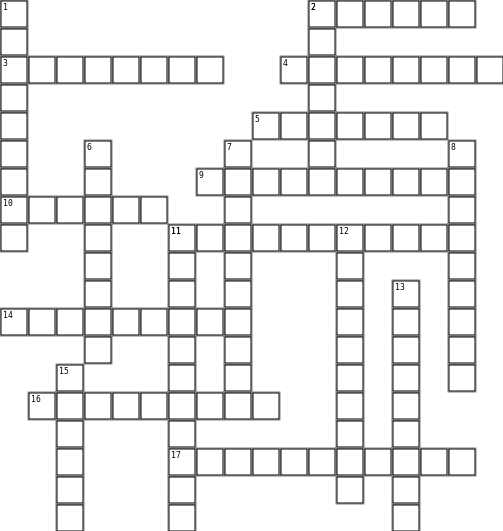 Vocabulary -1 Crossword Grid Image