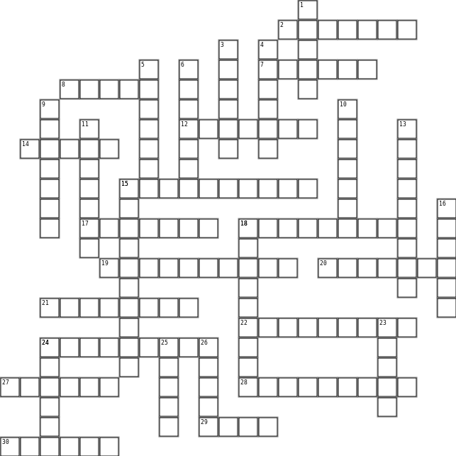 BHS Crossword Grid Image