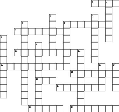 GIULIANA Crossword Grid Image