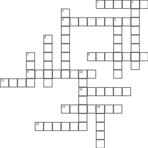 Vocab #5 Crossword Grid Image